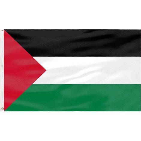 Drapeau palestinien SKY FLAG, grand format, 150 x 90 cm, suspendu, en polyester de haute qualité, Gaza, bannière palestinienne. Taille : 5 pièces. (1/4)