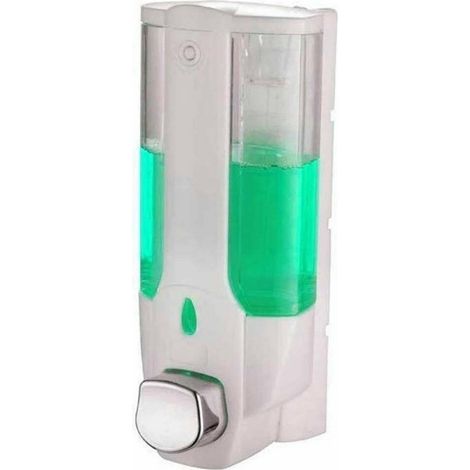 TrAdE Shop Traesio - Dispenser Sapone Liquido A Parete Contenitore Liquidi Casa Negozio Bagno 300 Ml - (1/2)