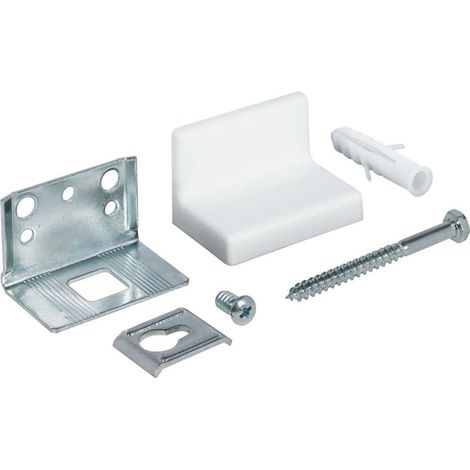 Staffa di montaggio in acciaio per elemento superiore – Portata 150 kg – Dimensioni 56 x 35 mm – Regolazione laterale e in altezza 8 mm (1/3)