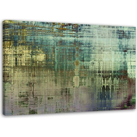 Tableau sur toile Abstrait Vert 100x70 (1/5)