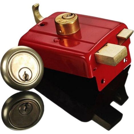 Cerradura antirrobo tipo cabeza de toro para puertas interiores y exteriores (556)