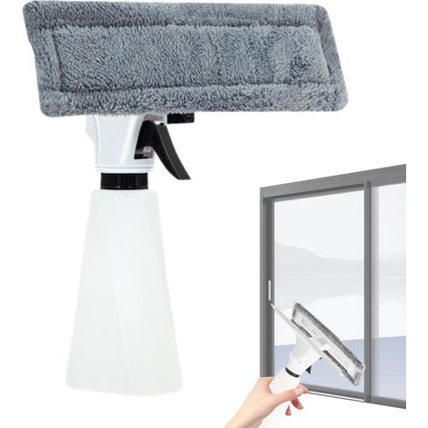 Raclette Nettoyeur De Vitres, Kit Complet Nettoyage Vitres avec Bouteille Vaporisateur, Équipement Multifonction pour Salle de Bain Porte Cuisine Carrelage Miroir Comptoir (1/5)