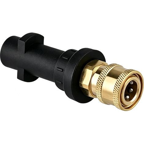Adaptateur de Pistolet pour Nettoyeur Haute Pression pour Kärcher Série K K2 K3 K4 K5 K6 K7, Connecteur en Laiton à Raccord Femelle 1/4″ à Connexion Rapide, Accessoires pour Nettoyeurs Haute Pression (1/5)