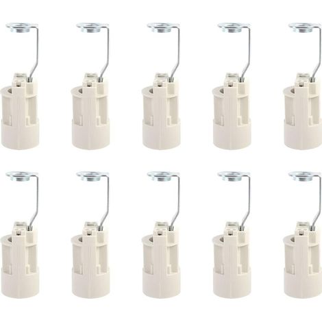 Base d'ampoule E14 Convertisseur de douilles de lampe E14 réglables Douilles E14 Douille à baïonnette Support de lampe à bougie pour ampoule LED 10 pièces (1/5)