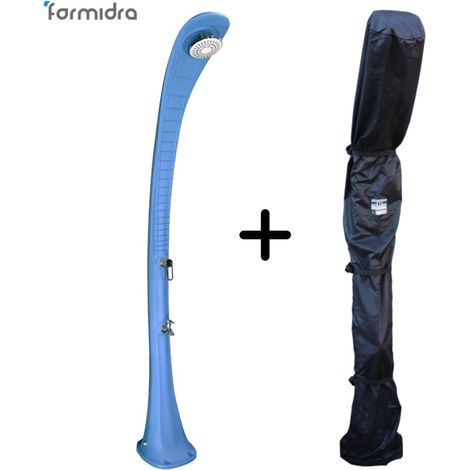 Doccia Solare Cobra 32L Blu con Copertura per Doccia