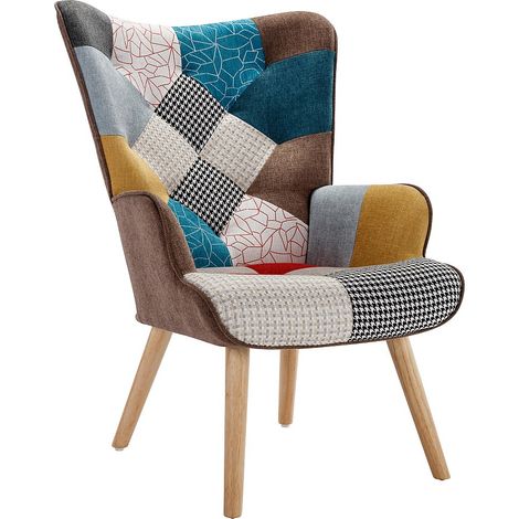 Poltrona in Tessuto patchwork - VATELY (1/5)