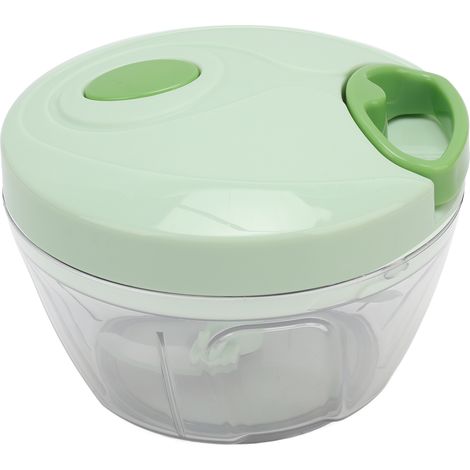 Hachoir à viande multifonction manuel de 400 ml pour fruits, légumes, noix et herbes, idéal pour la cuisine. (1/5)