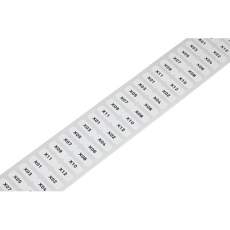 WAGO 210-805  Etikett für Thermotransferbedruckung  15 x 6 mm Farbe Beschriftungsfeld: Weiß Anzahl E