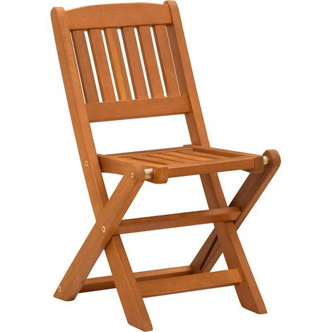 Maison Exclusive - Chaises pliantes pour enfants, lot de 2, en bois d'eucalyptus massif (1/5)