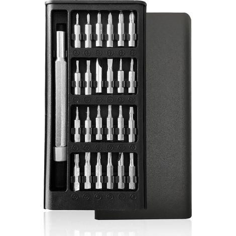 y dispositivos electrónicos, portátiles, relojes, gafas, ordenadores, juego de destornilladores magnéticos de precisión 25 en 1, kit de reparación profesional con S2 (1/5)