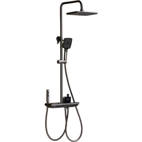 Ensemble de douche mitigeur thermostatique intelli LED Système De Douche Numérique Moderne Salle De Bains Affichage De La Température Robinet De Douche Ensemble Rainlfall Salle De Bains Mélangeur Bide (1/5)