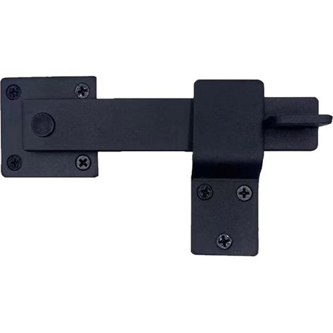 1 pestillo para puerta, hierro macizo de 14 cm, cerrojo giratorio de 360°, para granero, valla, jardín. (1/5)