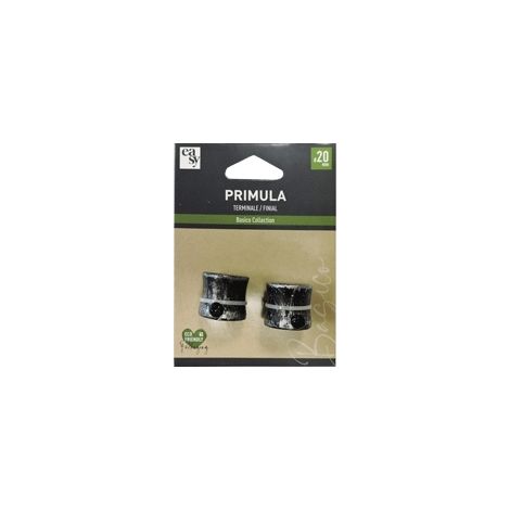 SET 2 TERMINALI PRIMULA NERO-ARGENTO