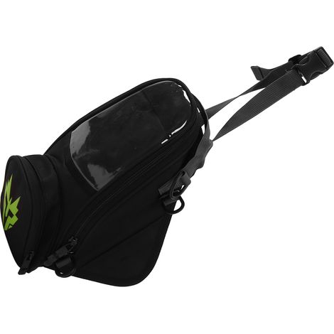 Sacoche de réservoir de moto avec écran tactile, sangle réglable, tissu Oxford imperméable, UniversalGreen (1/5)