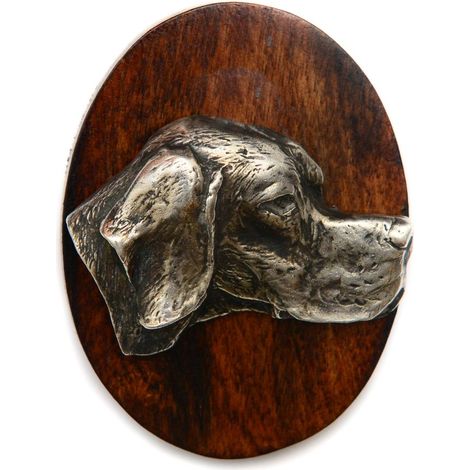 Pointer I: un broche para exposición canina, un clip para un número de salida, un pin para perro de Art-Dog. (1/4)