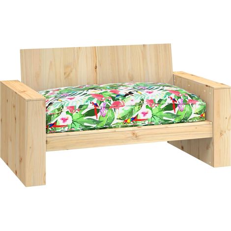 Coussin Floral Multicolore 120 x 80 x 12 cm Tissu Oxford (1/5)