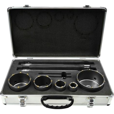 9-teiliges Steinschneider-Set (30, 40, 65, 80, 100 mm + 2 Adapter) (4) (1/3)