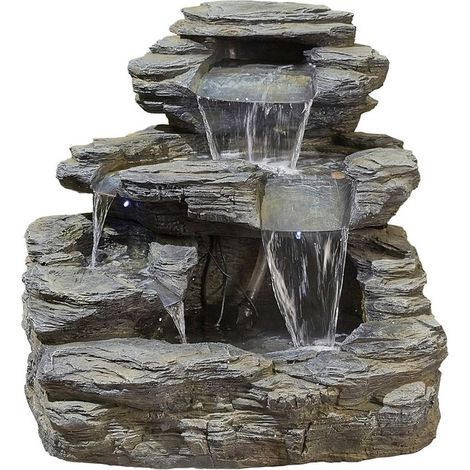 Brecon Falls Water Feature - L8.9 x W8.9 x H61.5 cm