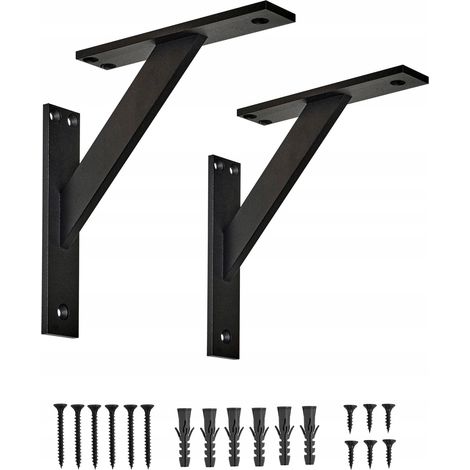 Staffa a 3 pezzi  180 mm  Nero (1/5)