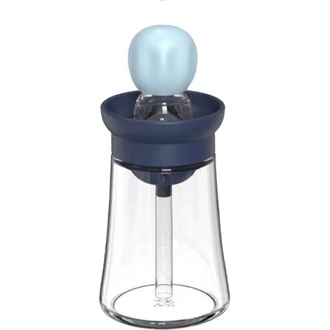 royaluxe - Bouteille d'huile avec pinceau en silicone 2 en 1 Pinceau de cuisson gradué Brosse de cuisine flexible avec poils en silicone pour barbecue, barbecue, cuisine, passe au lave-vaisselle (Vert (1/5)