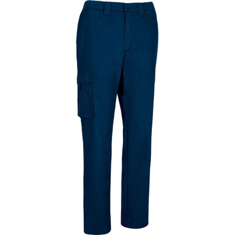 Pantalón de trabajo multibolsillos, de algodón y poliéster PEGASO L Azul marino orión