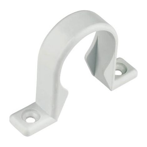 FloPlast 40mm Push Fit Waste Pipe Clip - White Durable Support