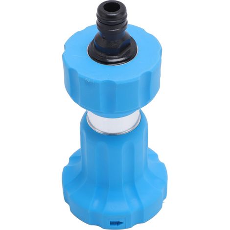 Buse arrosage jardin acier inoxydable style pompier robuste pulvérisateur tuyau pour arroser plantes laver voiture animal 245g 5.5x11x6.5cm 1 buse 1 raccord (1/5)