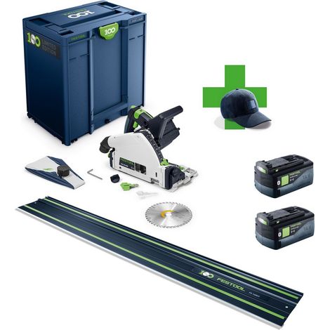 Festool Akku-Tauchsäge TSC 55 KEB-Basic 100Y 578223 + FS 1400/2 + 2x Akku 5,0 (1/5)