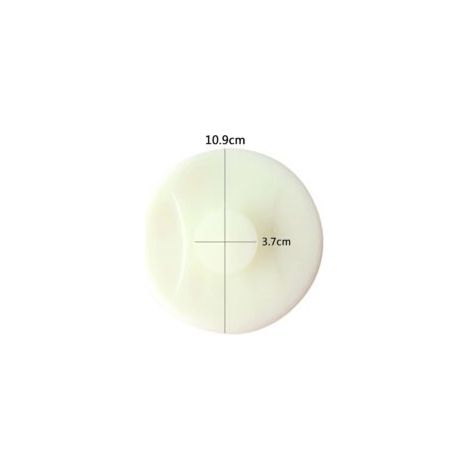 Tappo di scarico [11 cm], tappo per lavello da cucina, tappi in silicone per vasca, per cucine, bagni e lavanderie, per prevenire perdite (bianco) - Crezuo