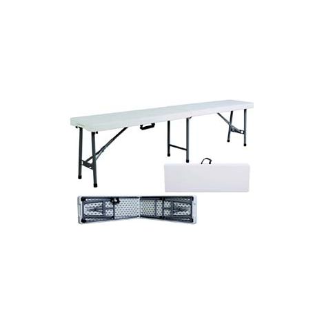 PANCHINA BIRRERIA PIEGHEVOLE IN HDPE CM.183X30X42H.  chiusa cm.92x30x7h.    VETTE
