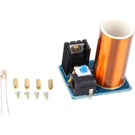 Mini bobine Tesla, Kit de modules d'étincelles LED à distance, bricolage électronique, DC12V, produit fini