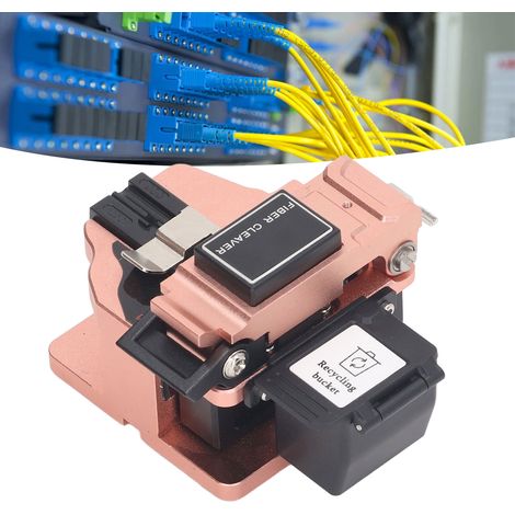 Coupe-fibre optique M6, coupe-fibre optique haute précision, épissure à froid/fusion à chaud, coupe-fibre nue, coupe-câble de branchement, coupe-câble en queue de cochon (1/5)