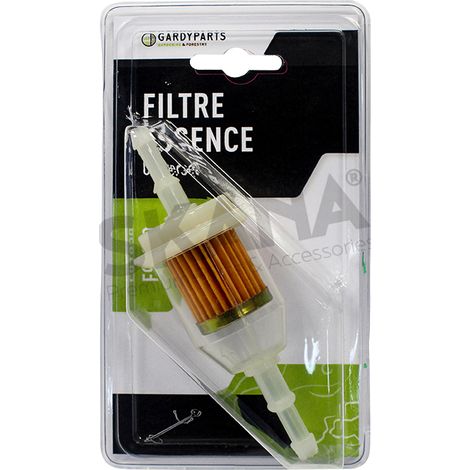 Universeller Kraftstofffilter vom Typ Champion ø: Eingang: 6,35 & 7,94 mm. (unter Gehäuse)