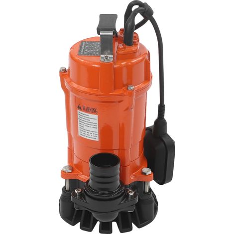 Pompe de relevage submersible, haute capacité, construction robuste, 750W Orange, EU-a (1/2)