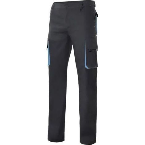 Velilla 103004 Arbeitshose - 46 (EU) - Schwarz / Hellblau