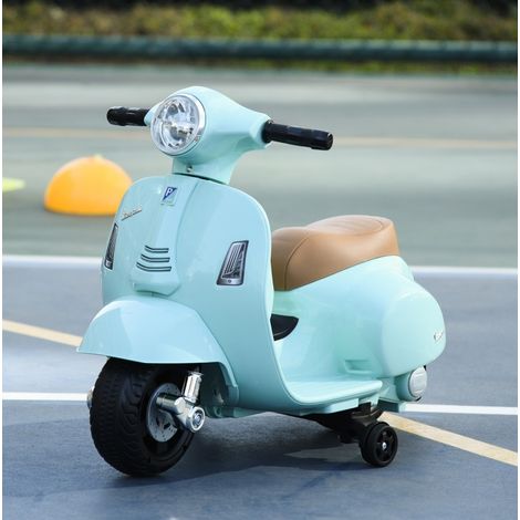 Moto elettrica per bambini VESPA 6V, 18-36 mesi, blu-verde OKMYHOME (1/5)