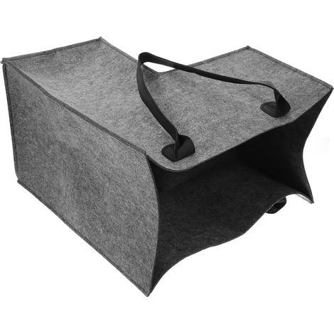 Panier de Rangement Moderne et Simple L Poignée en Feutre Panier à Linge Facile à Déplacer et Gain de Place pour Vêtements Maison Escaliers (1/5)