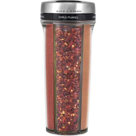 Pot à Épices avec Couvercle en Inox, Transparent (1/5)
