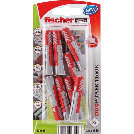 BLISTER 8 TACOS DUOPOWER Ø10x50mm 534995 FISCHER