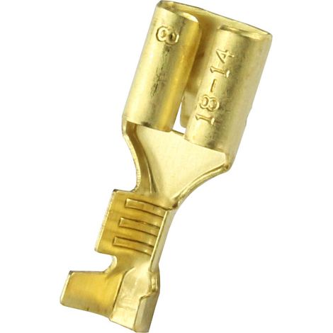 Cosse faston RS PRO, 18 14 AWG, Non-isolé ( Prix pour Sachet de 100 )