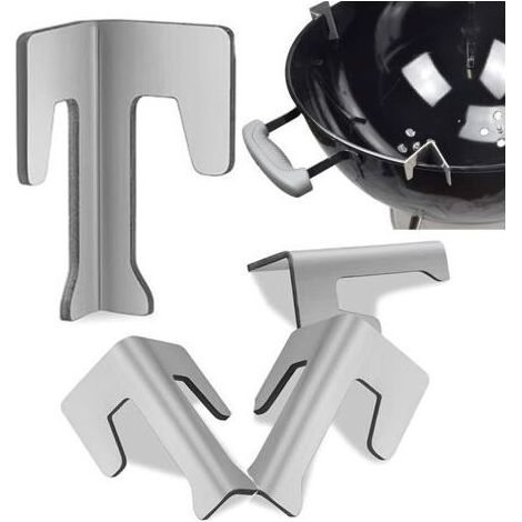 Lot de 4 entretoises universelles pour Barbecue entretoises Plaque BBQ en Acier Inoxydable - Universel - Acier (1/5)