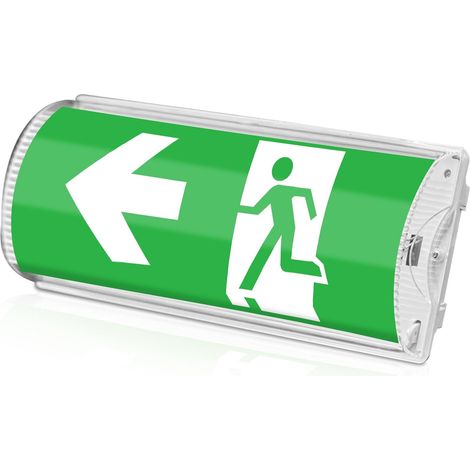 Éclairage d'urgence à LED, éclairage d'urgence avec batterie de rechange jusqu'à 3 heures, lumière de sortie de secours avec interrupteur étanche, 100 perles de lampe, lampe d'urgence étanche pour (1/5)