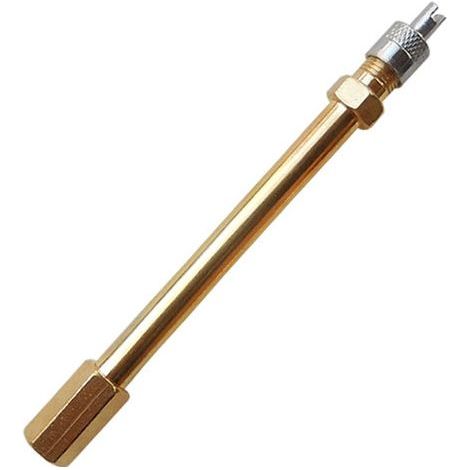 Lntyq Rallonge de valve anti-retour 12 cm avec extracteur - Coque - Rallonge de valve de pneu à air - Rallonge de valve pour pneus de voitures, scooters, camions, vélos (1/5)