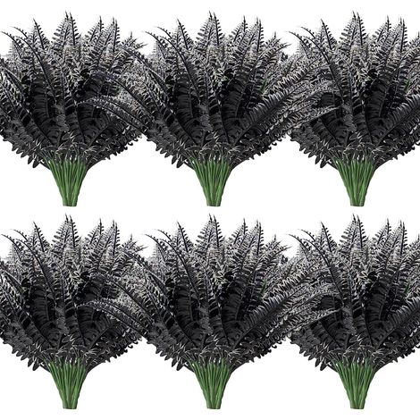 Boston Fern - 35-43 cm - UV Résistant - Pour Extérieur et Intérieur - Décoration Jardin Patio Balcon - 8 Pièces (1/5)
