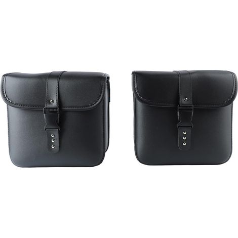 1 Paire de Sacoches - Sac à Outils Latéral en Cuir PU Imperméable et Résistant à l'usure pour Motos, Rangement Idéal Pendant Les Balades (1/4)