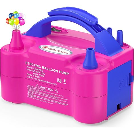Gonfleur De Ballons Électrique - Pression 18000 À 22000 Pa - Débit D'air 750 L/min - 600 W - Pour Ballons En Latex Et Décoratifs - 1 Pièce