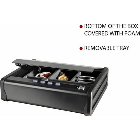 Master-lock MLD08E Caja fuerte compacta negra 2,3 litros
