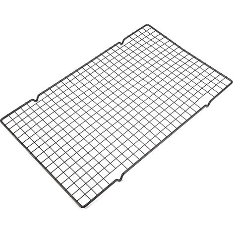 Grille de refroidissement et de cuisson en acier inoxydable, plaque de cuisson antiadhésive pour biscuits, gâteaux et pains (1/5)