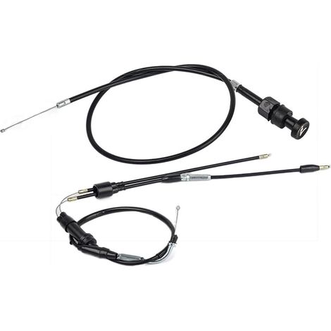 Câble d’accélérateur et câble de starter pour moto tout-terrain, pièce de rechange adaptée pour une commande fluide et un démarrage fiable du moteur (1/2)
