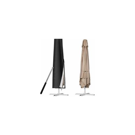 Housse de Parasol pour Parasol, 210D Oxford-Tissu Bache de Protection Exterieur, Imperméable Anti-UV Housses(1905030cm) (1/4)